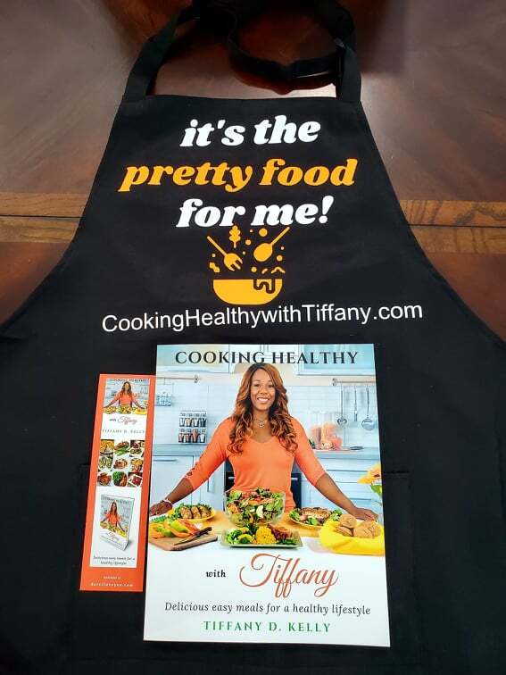 "it's the pretty food for me!" Apron and Cookbook Bundle